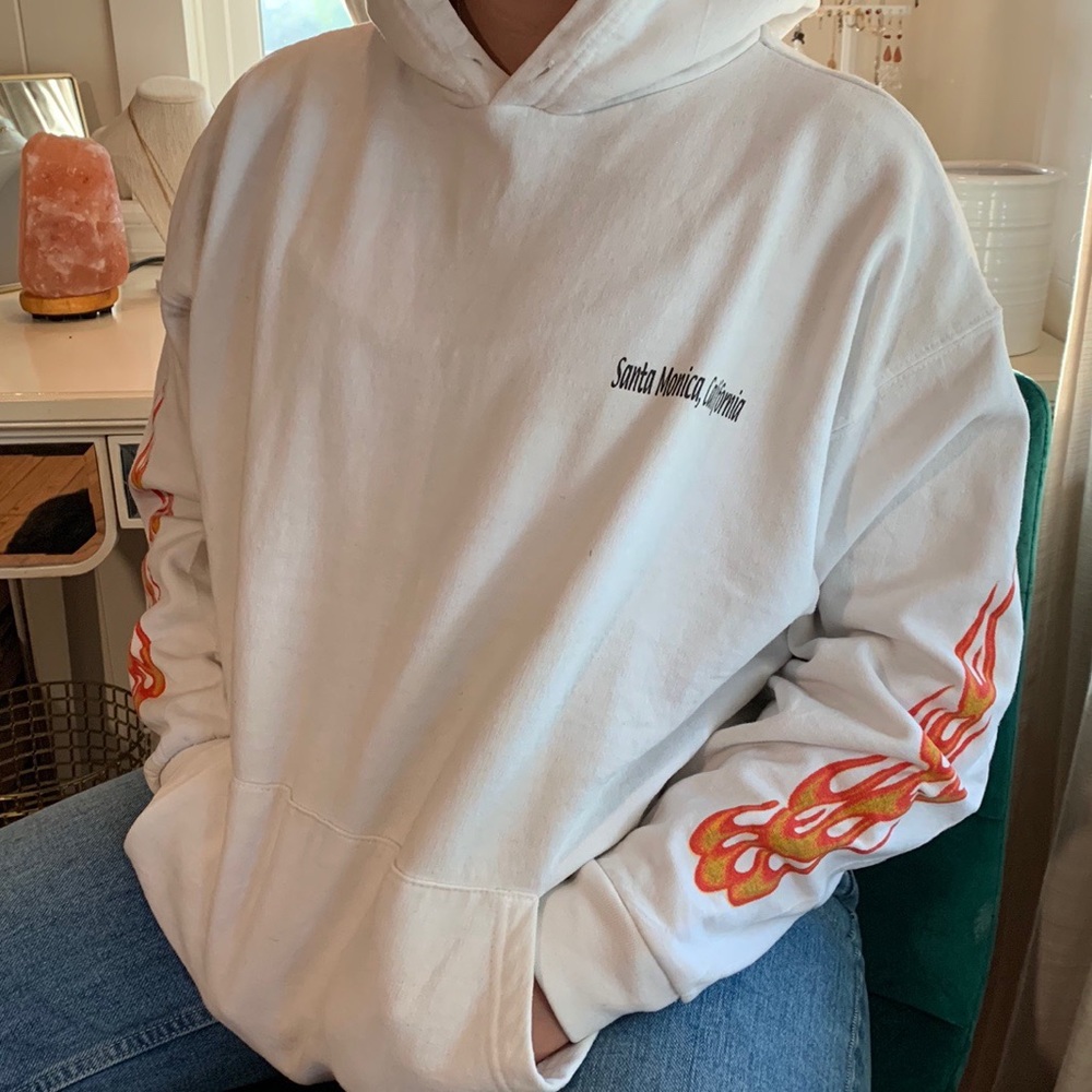 White Santa Monica hoodie